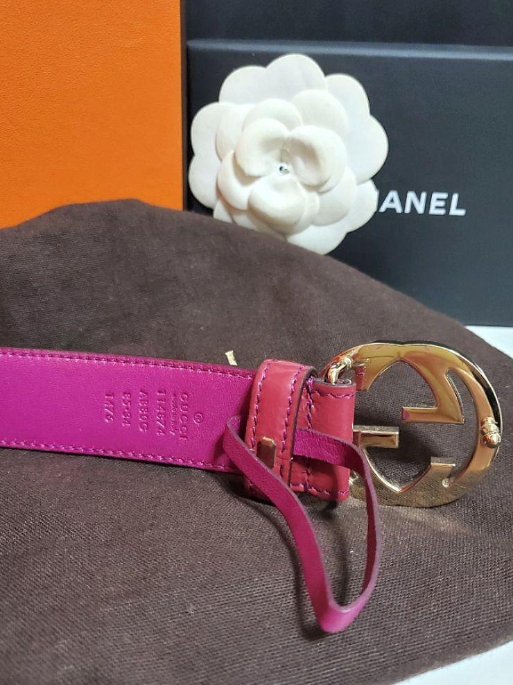 ladies pink belt