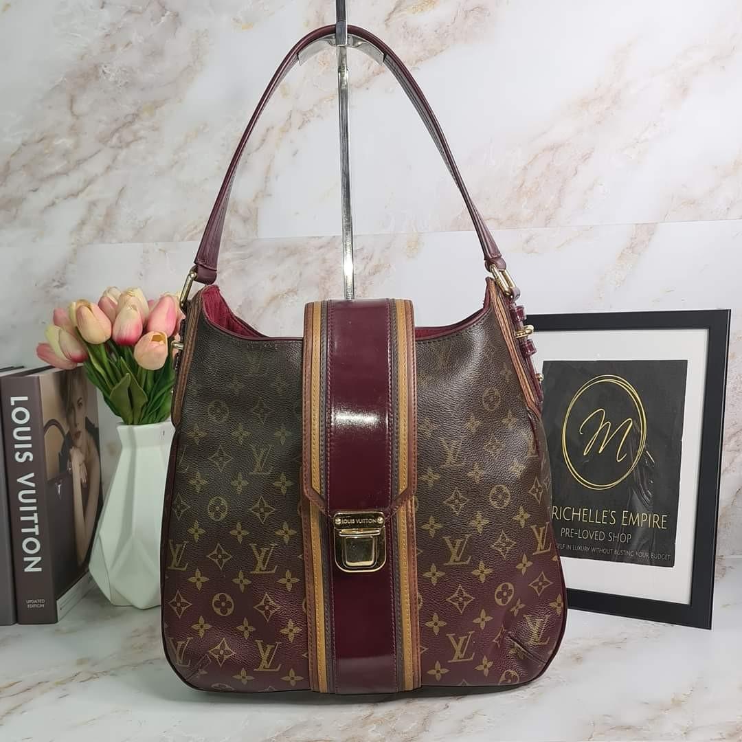 Louis Vuitton Flower Hobo Bordeaux Monogram Bag, Luxury, Bags & Wallets on  Carousell