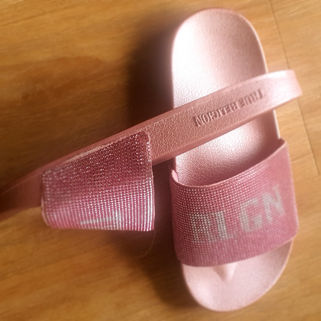 AUTHENTIC: True Religion & Calvin Klein Slides, Women's Fashion ...