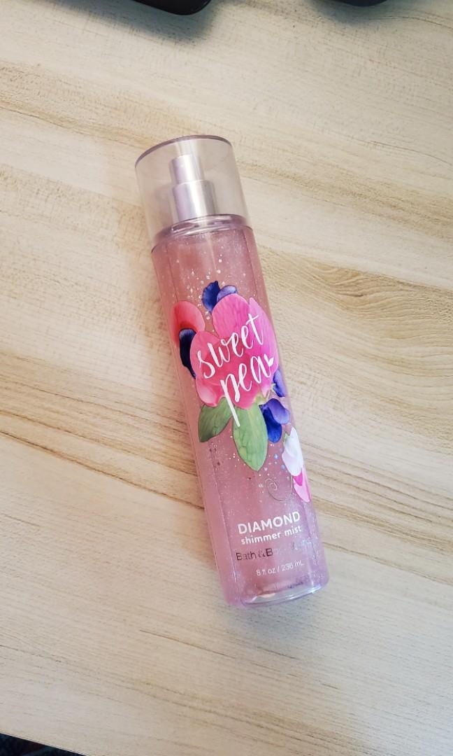 Bath and body works sweet pea diamond shimmer mist clearance