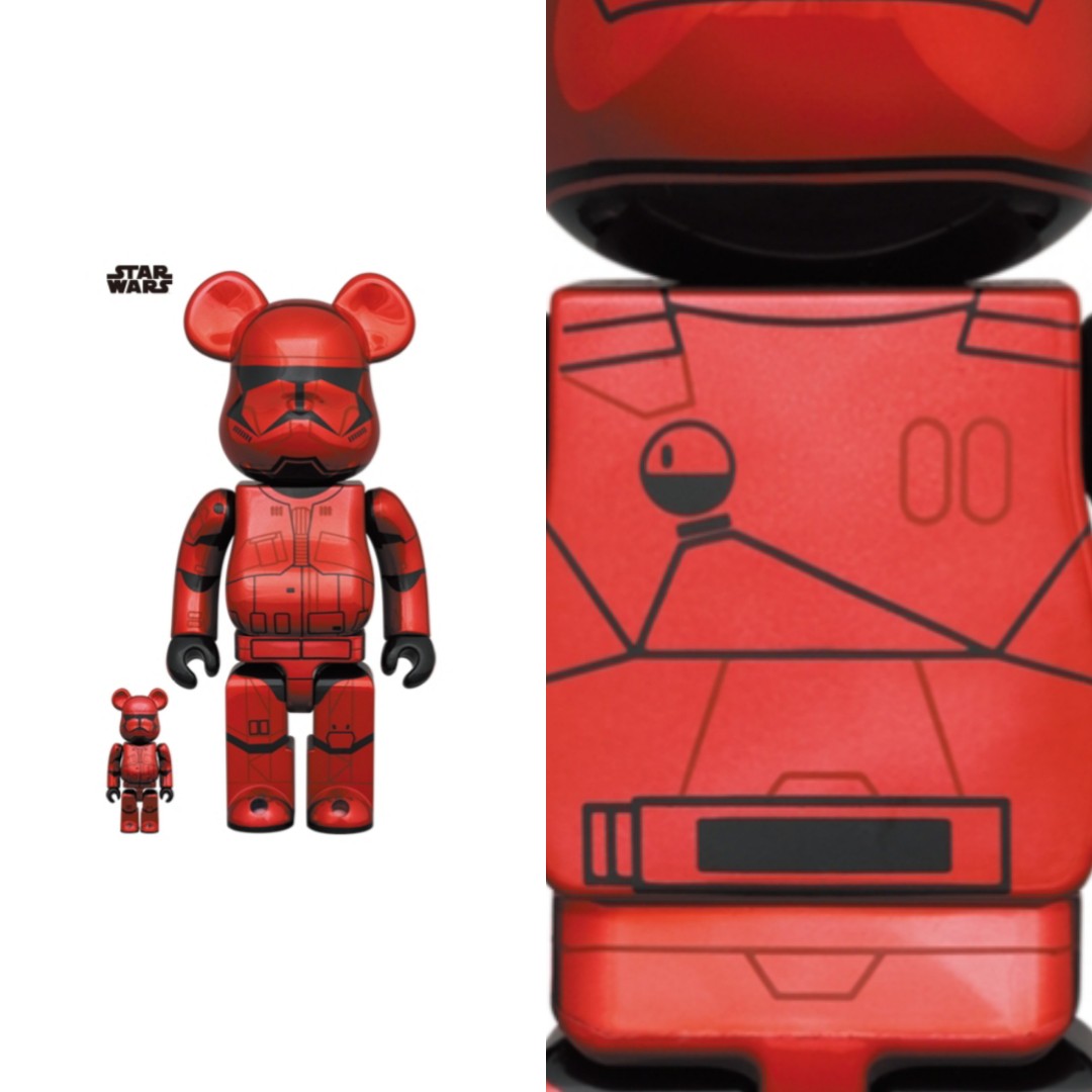 BEARBRICK SITH TROOPER CHROME 100% 400% www.krzysztofbialy.com