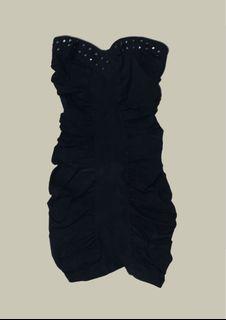 Black party tube dress
