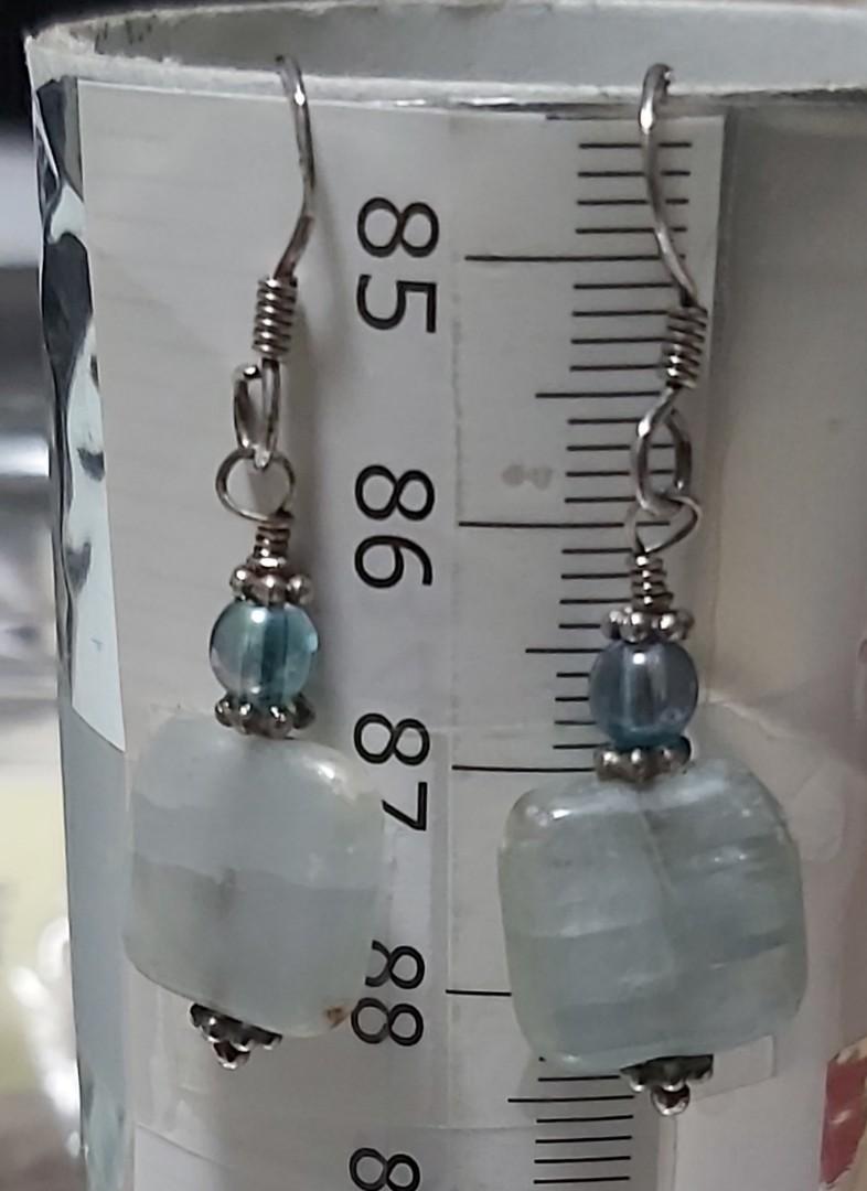 Celestite earrings sales