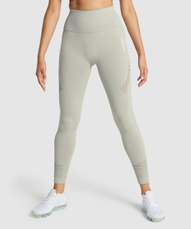 White gymshark new arrivals leggings
