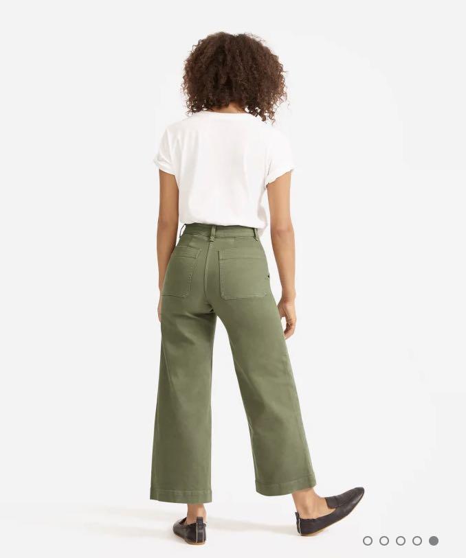 BNWT Everlane 0 Wide Leg Crop Pants 