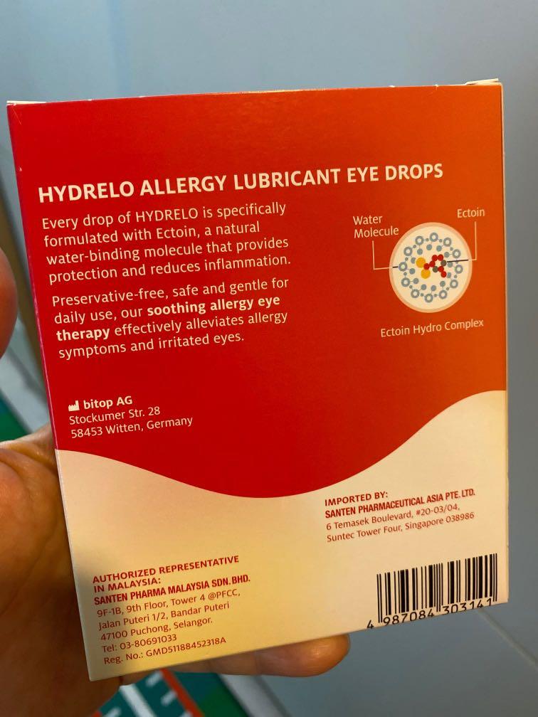 Brand new Hydrelo lubricant eye drops soothing nt alcori tears zeiss