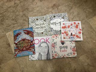 BUNDLE OF 6 Adult coloring books