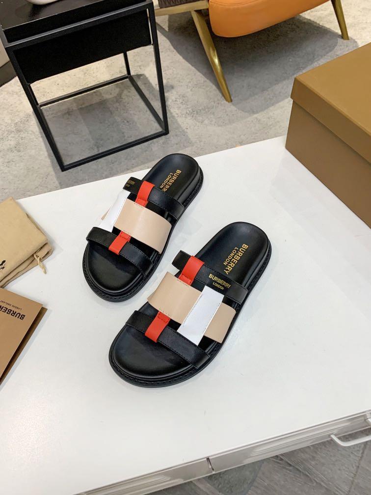 Burberry 2021 hot color-block slippers 