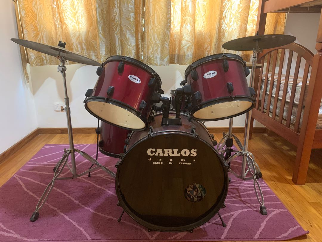 Carlos drum set great for beginners!, Hobbies & Toys, Music & Media