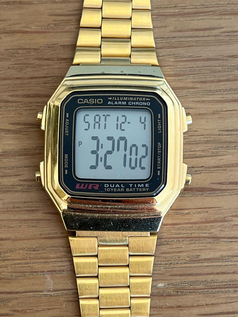 Casio A178W Watch 手錶, 名牌, 手錶- Carousell