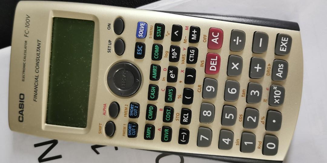 Casio fc 100 V calculator for real estate salesperson exam under Waranty Hobbies Toys Stationery Craft Stationery School Supplies on Carousell