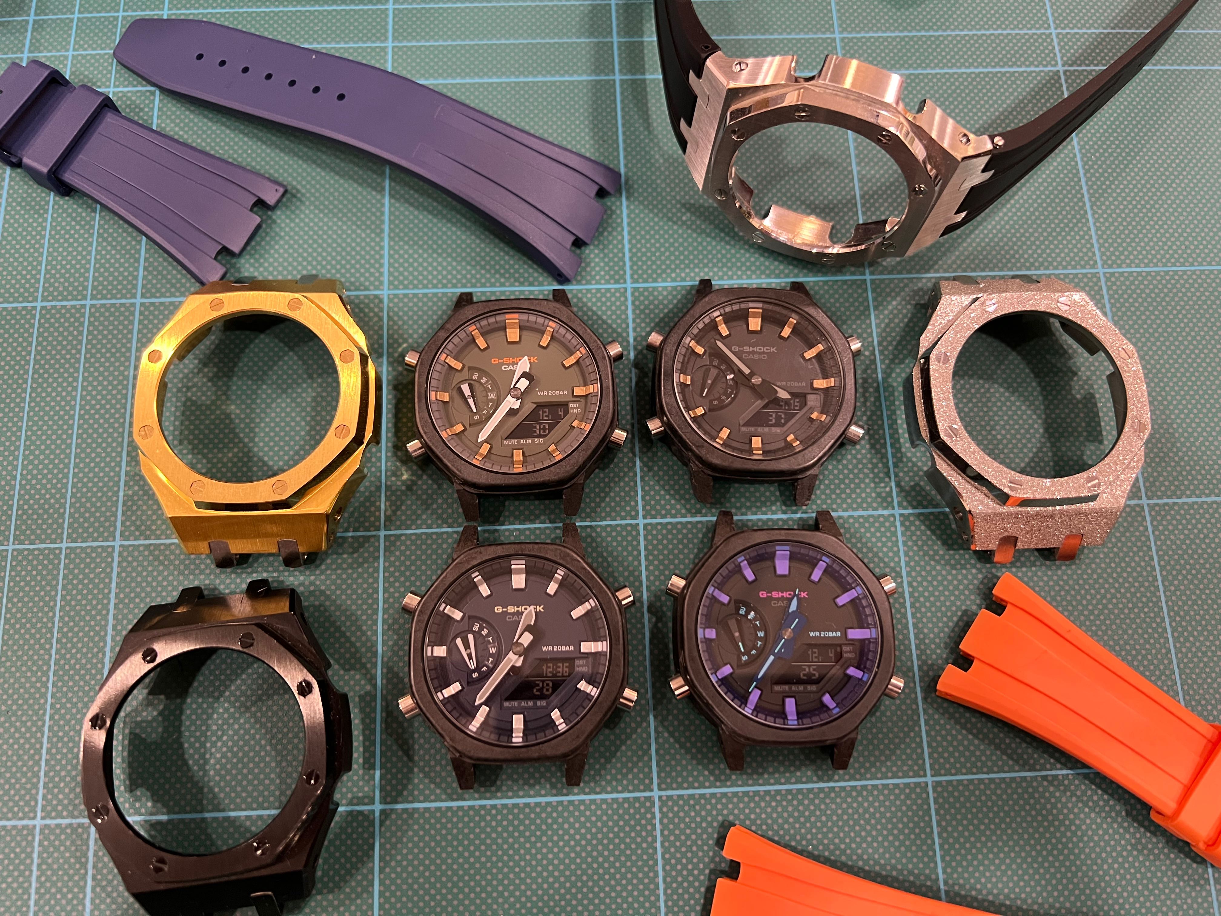 CASIO GSHOCK CUSTOM MOD CASE VERSIONS WIDE BUNDLE GA2100 ga2110 ga