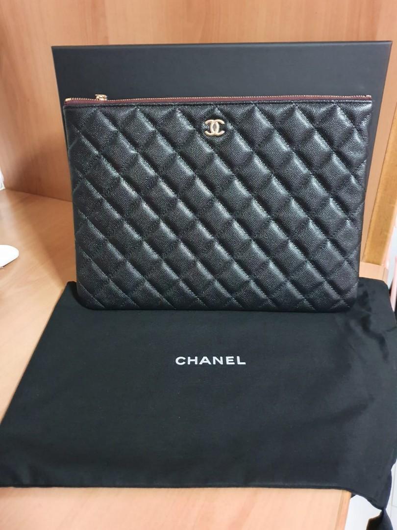 chanel o case caviar
