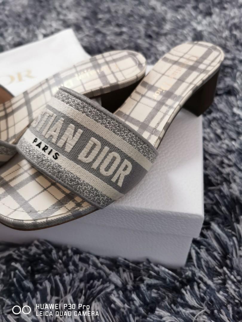 Grey christian dior new arrivals slides