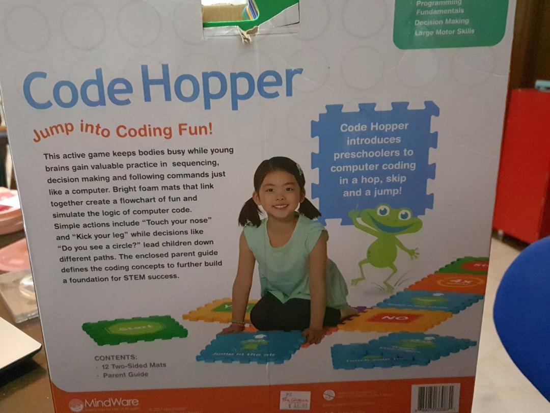 Code Hopper (Category: Educational & Learning Toys) located in Singapore. Submitted by aisya_08 (Listing ID 1129460151, Image 1). Description: learn through play.. fun, n encourage kids to be active while playing...