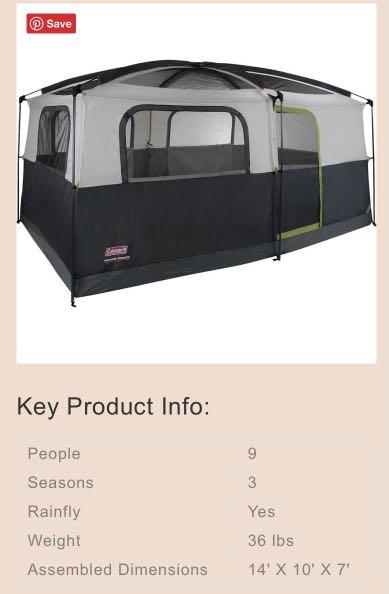 Coleman prairie online breeze cabin tent