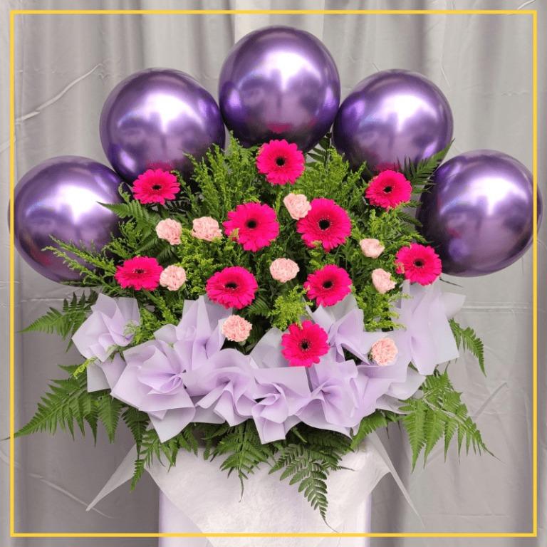 Grand Opening Flower Stand Free Delivery 128 Same Day Sg Islandwide Congratulatory Flower Stand New Business Opening Shop Opening Flowers 新店开张 Hobbies Toys