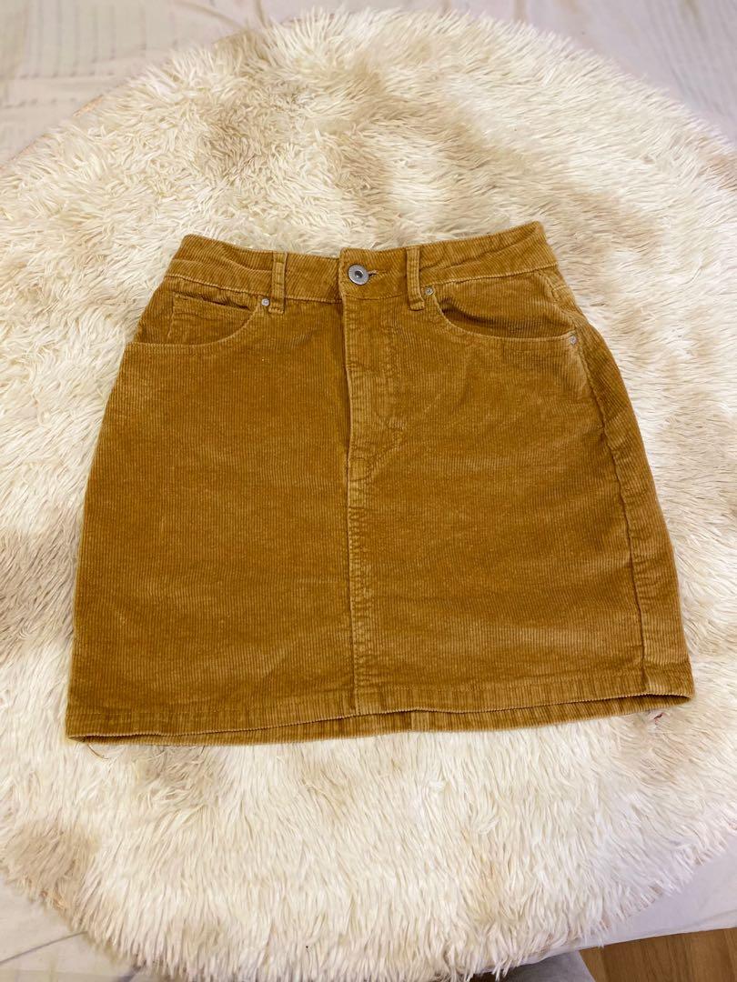 Corduroy skirt cotton on outlet
