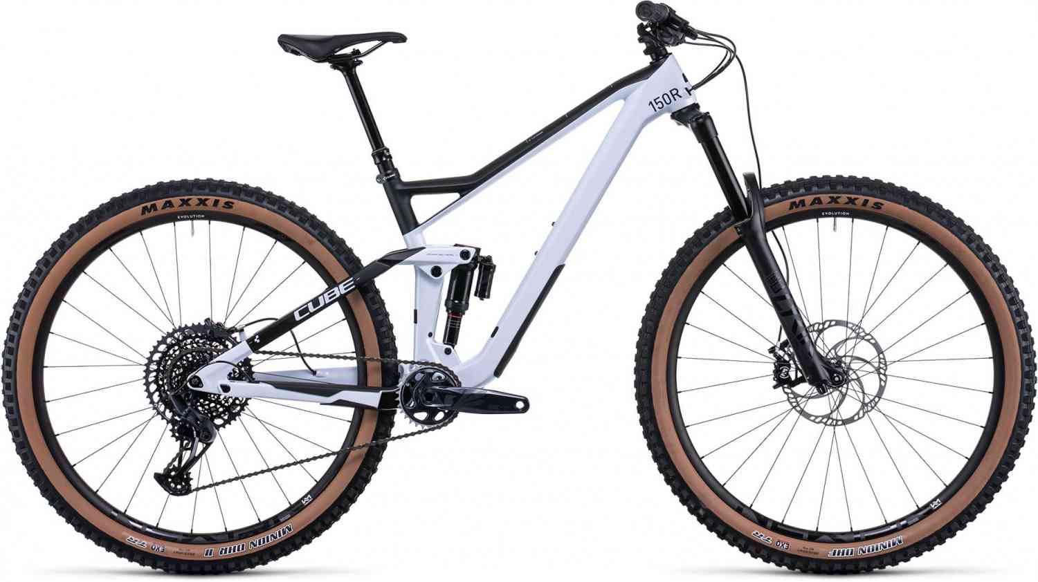 2022 Cube Stereo 150 C 62 Race 29 flashwhite n carbon Sports Equipment Bicycles Parts Bicycles on Carousell