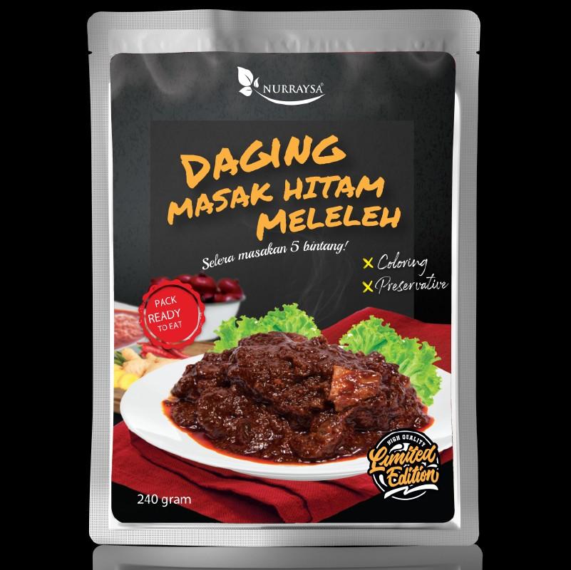 Daging Hitam Meleleh Daging Rendang Minang Food Drinks Packaged Instant Food On Carousell