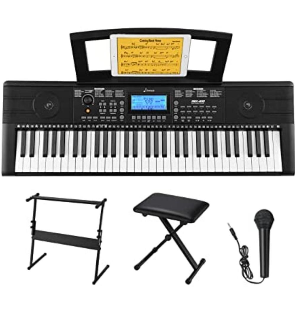 Donner 61 Key Piano Keyboard Keyboard Piano For Beginnerprofessional Electric Keyboard With 7024