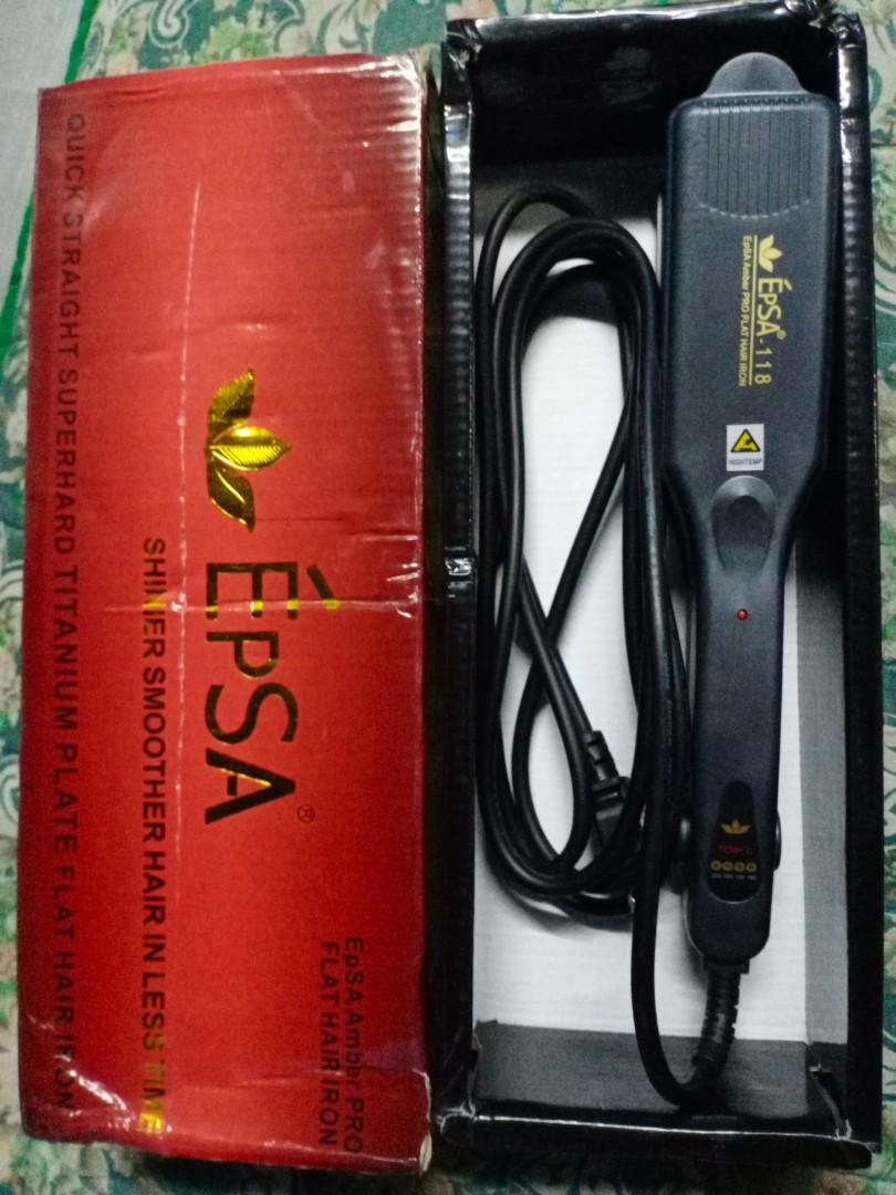 Epsa Rebonding Iron, Beauty & Personal Care, Hair on Carousell