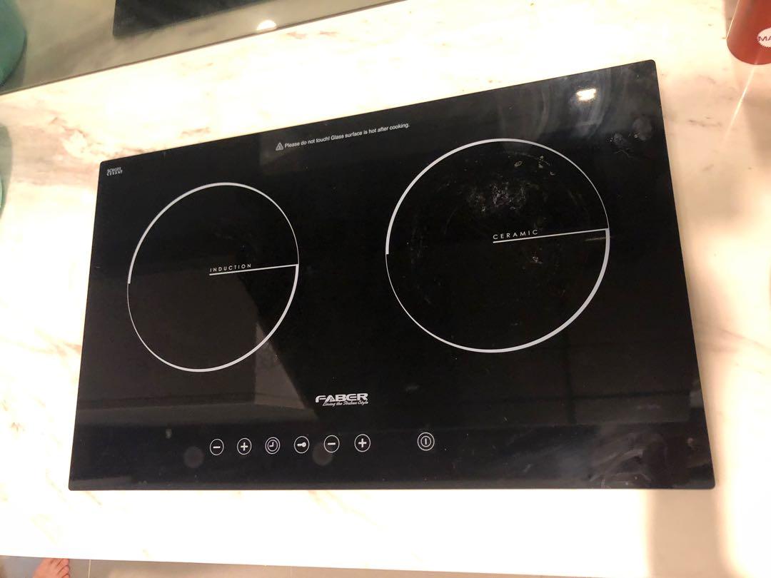 FABER 2in1 Ceramic and Induction Cooker Hob (builtin type), TV