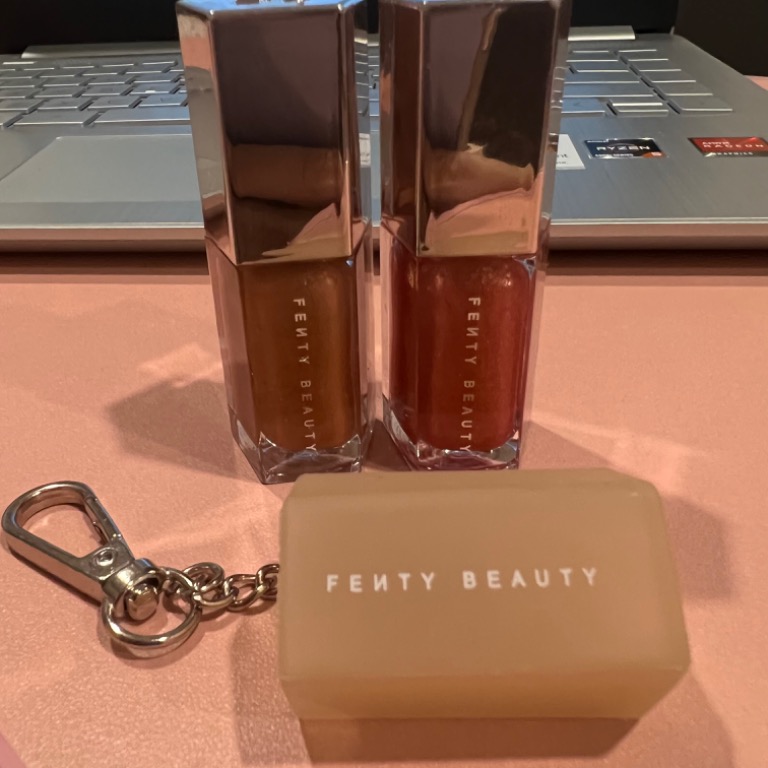 Fenty Lip Gloss Bombs Mini Lip Duo + Key Chain Set Review