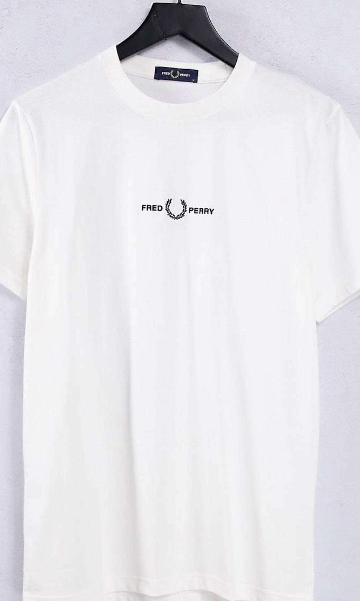 Fred perry embroidered t shirt hot sale