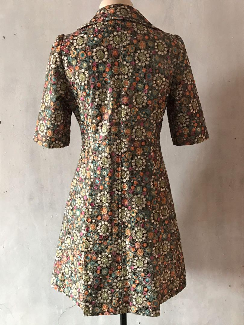 Fully Embroidered Dress Coat, Women's Fashion, Dresses & Sets, Dresses