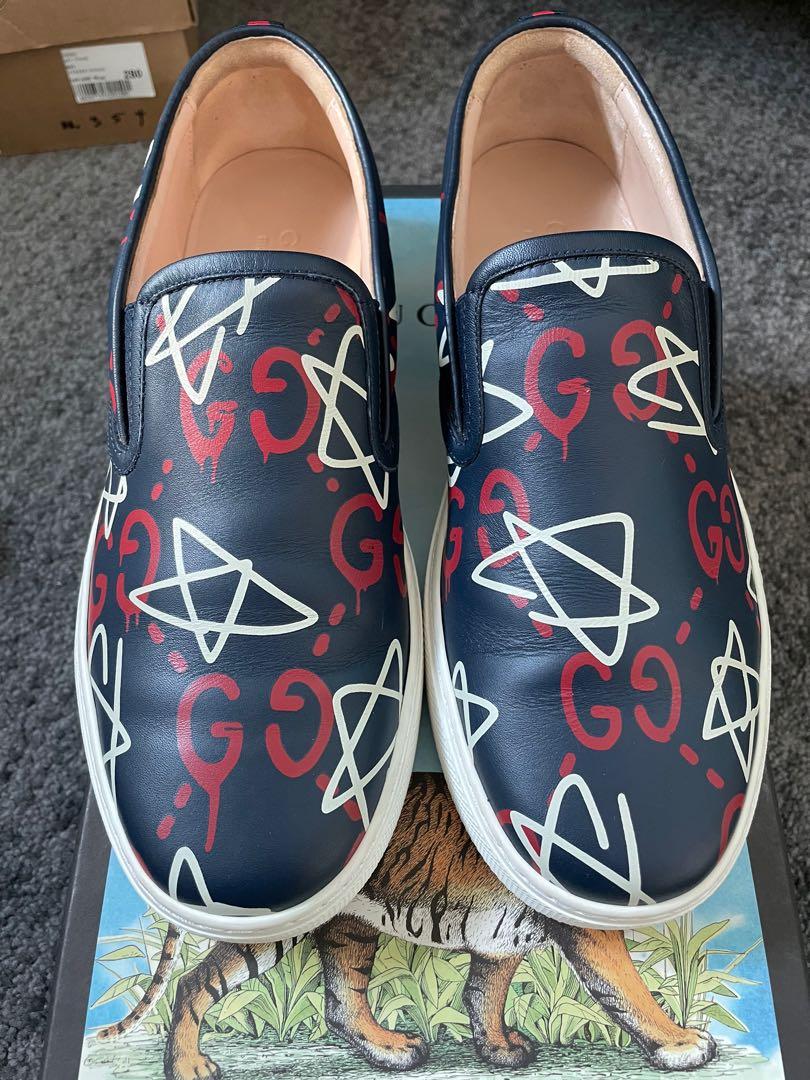 Gucci ghost slip on on sale