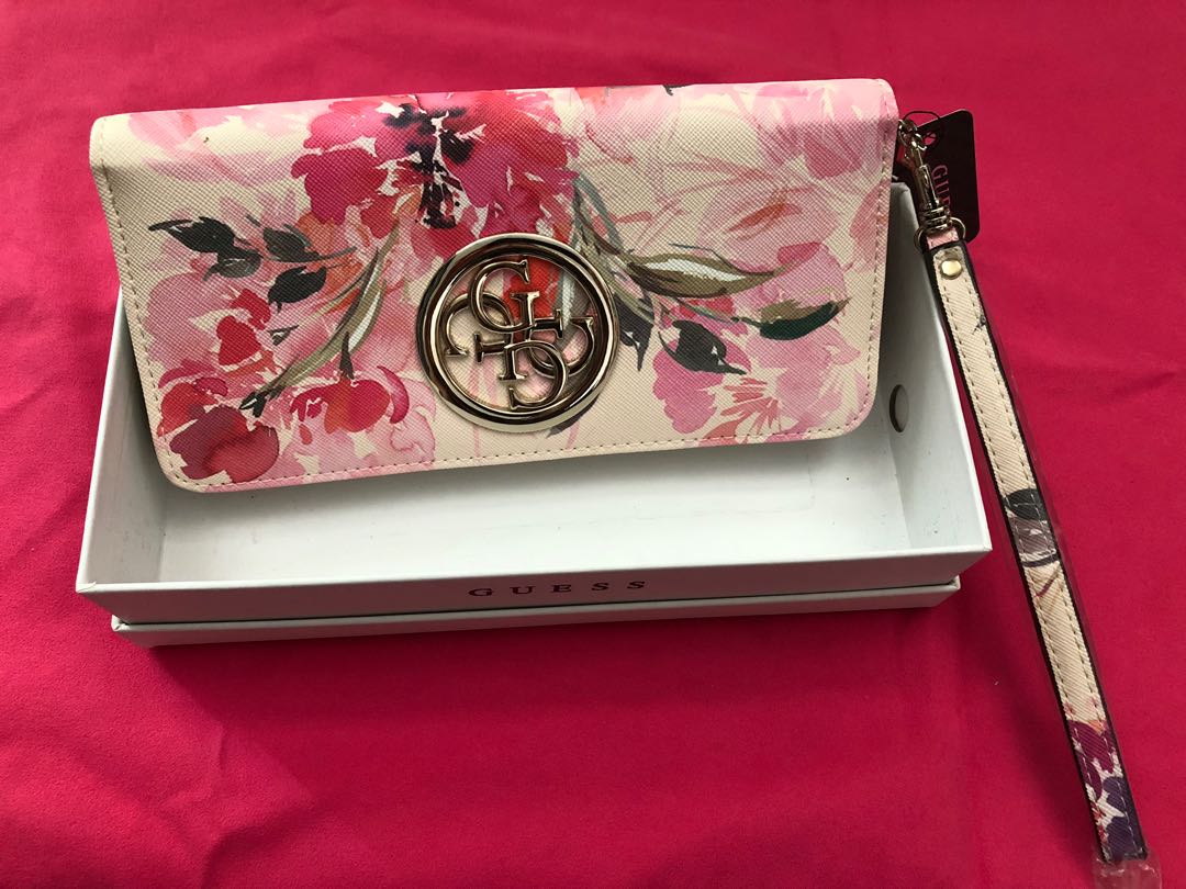 floral guess wallet