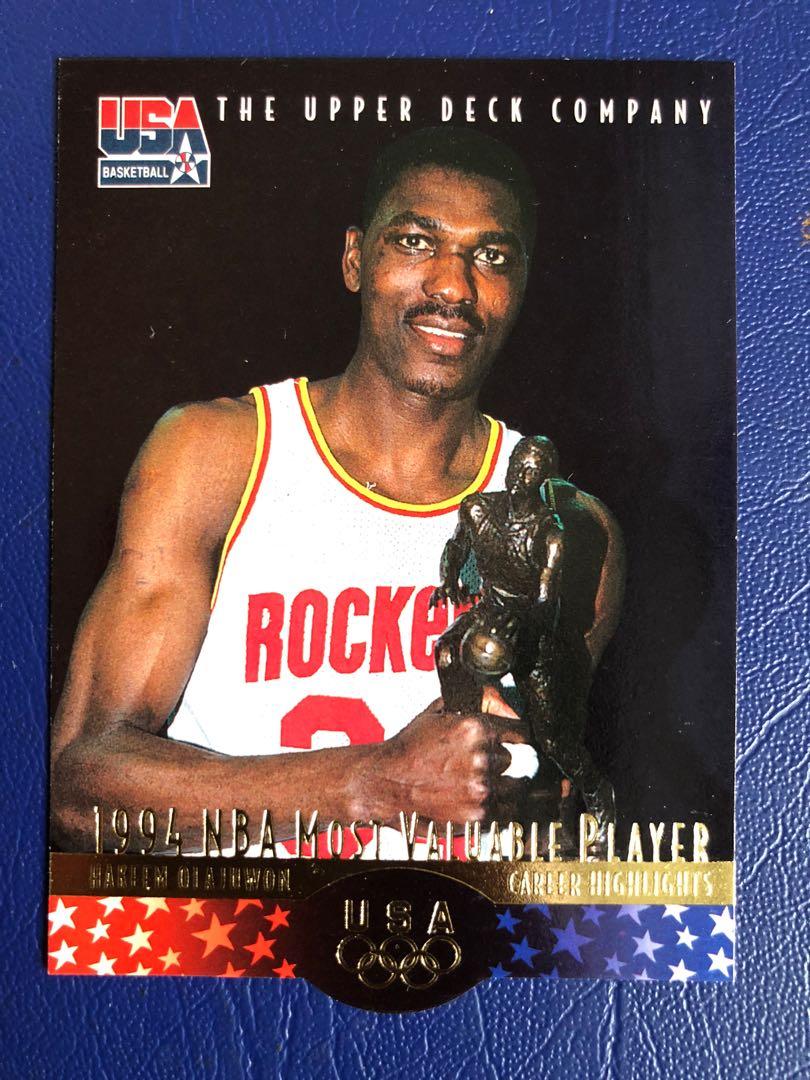 Hakeem Olajuwon - 1996 Upper Deck USA Basketball - Most Valuable Player,  Hobbies & Toys, Toys & Games on Carousell