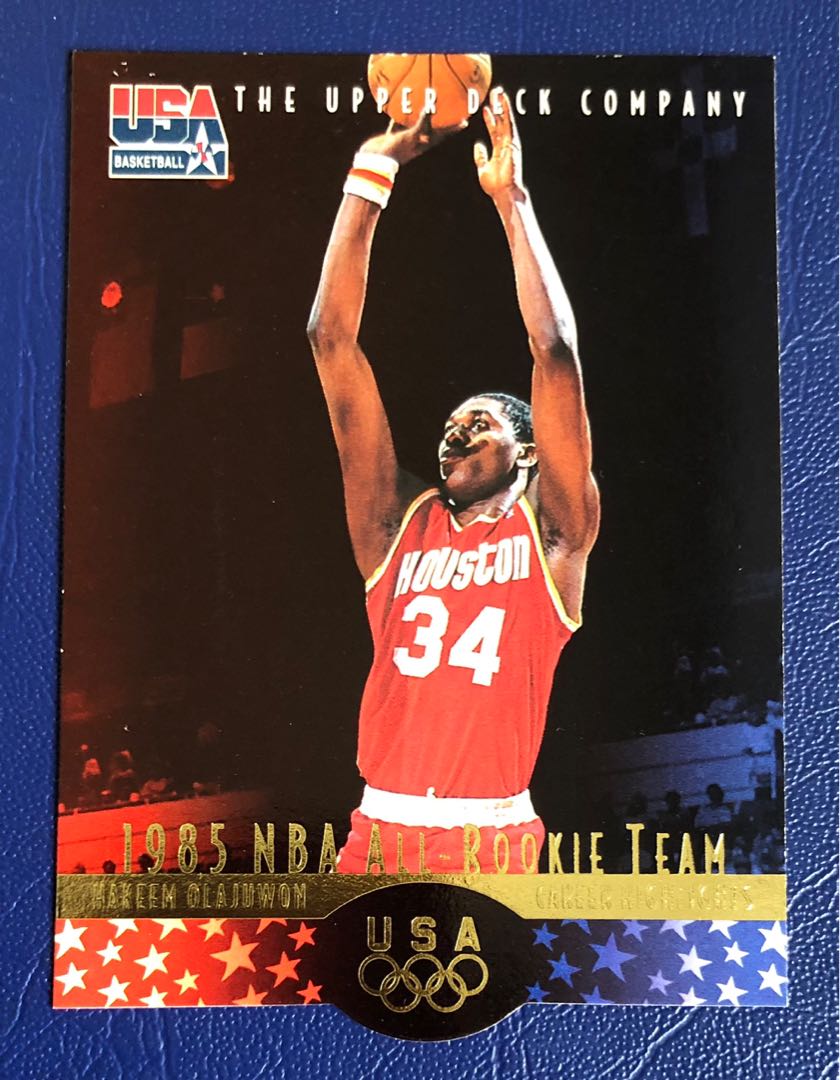 1995-96 Upper Deck - USA Basketball 5x7 #320 Hakeem Olajuwon