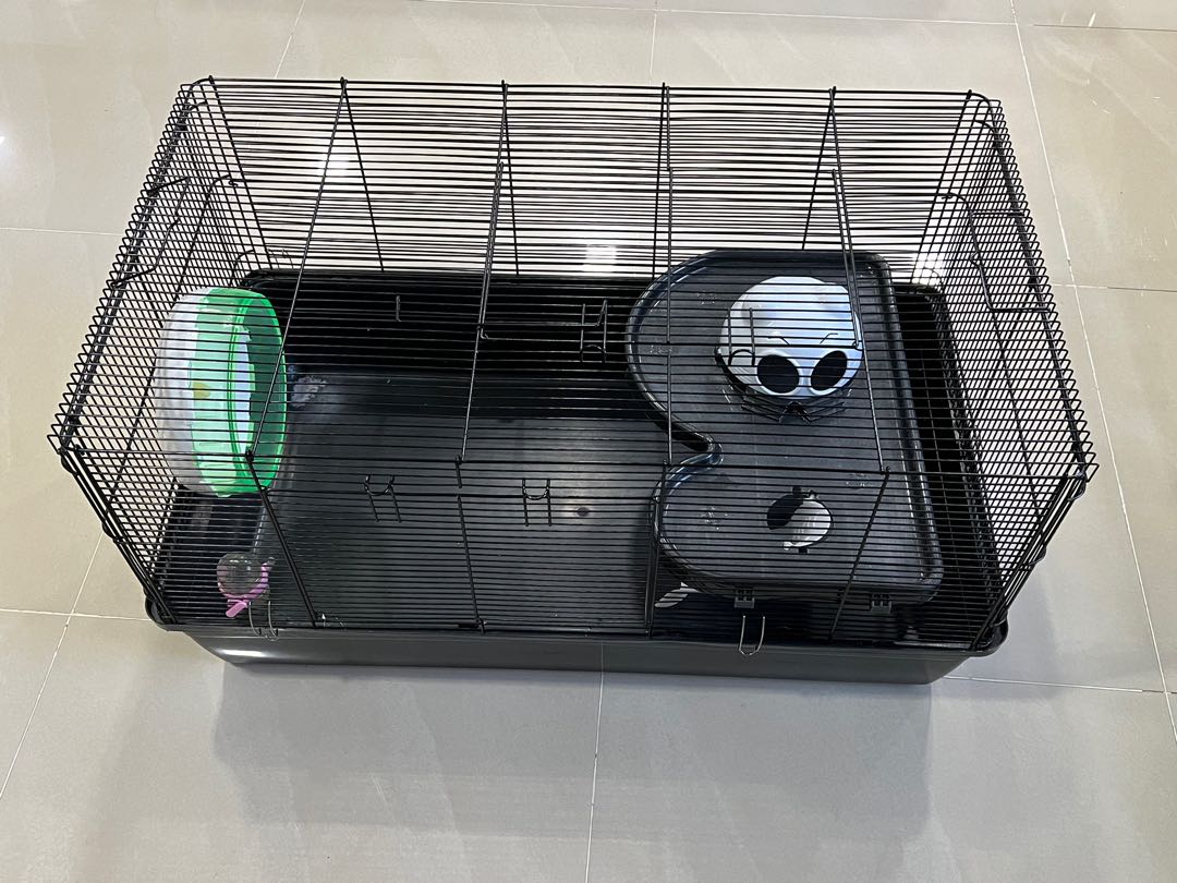 grey hamster cage