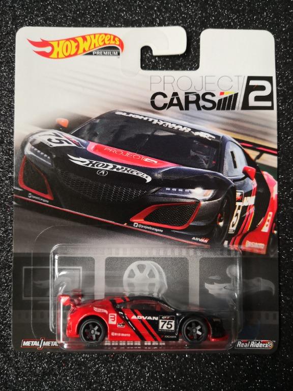HOTWHEELS PROJECT CARS  ACURA NSX  GT3 ALLOYS RUBBER TYRES 