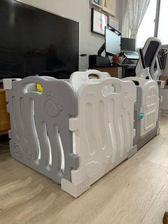 IFAM 8pc Play Yard - Shell Baby (grey/white)