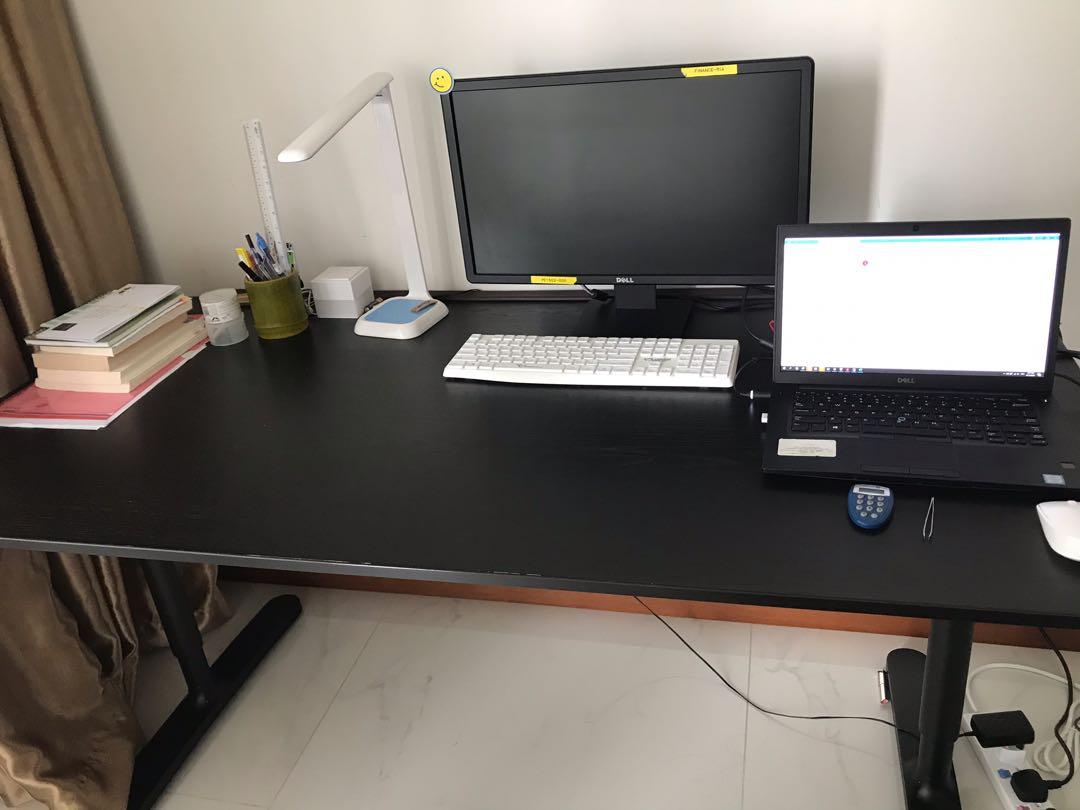 Ikea Bekant Height Adjustable Desk, Furniture & Home Living, Furniture