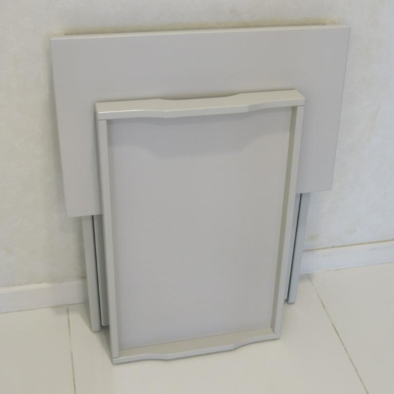 IKEA MARYD Folding Side Table & Tray, Furniture & Home Living, Furniture, Tables & Sets on Carousell