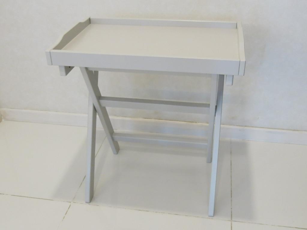 IKEA MARYD Folding Side Table & Tray, Furniture & Home Living, Furniture, Tables & Sets on Carousell