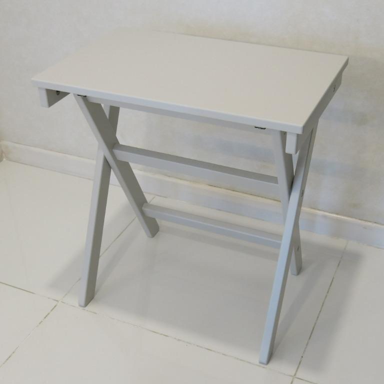 IKEA MARYD Folding Side Table & Tray, Furniture & Home Living, Furniture, Tables & Sets on Carousell