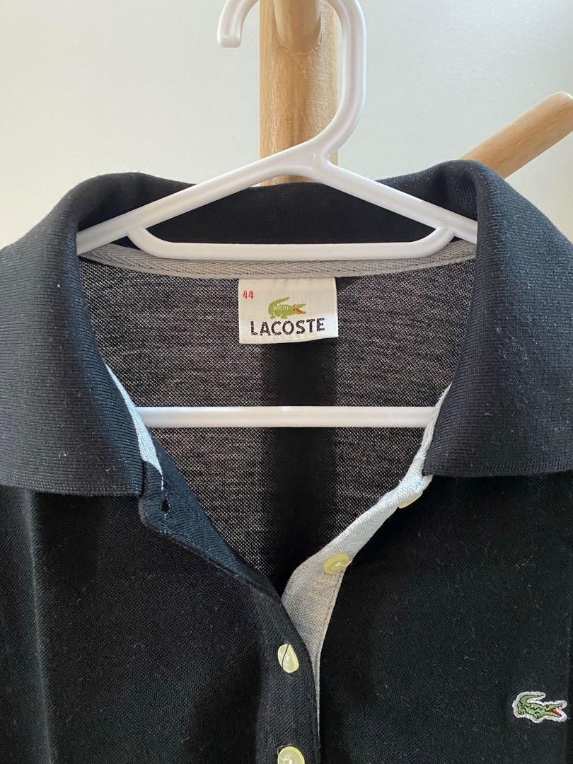 Lacoste Black Polo Shirt, Women's Fashion, Tops, Shirts on Carousell
