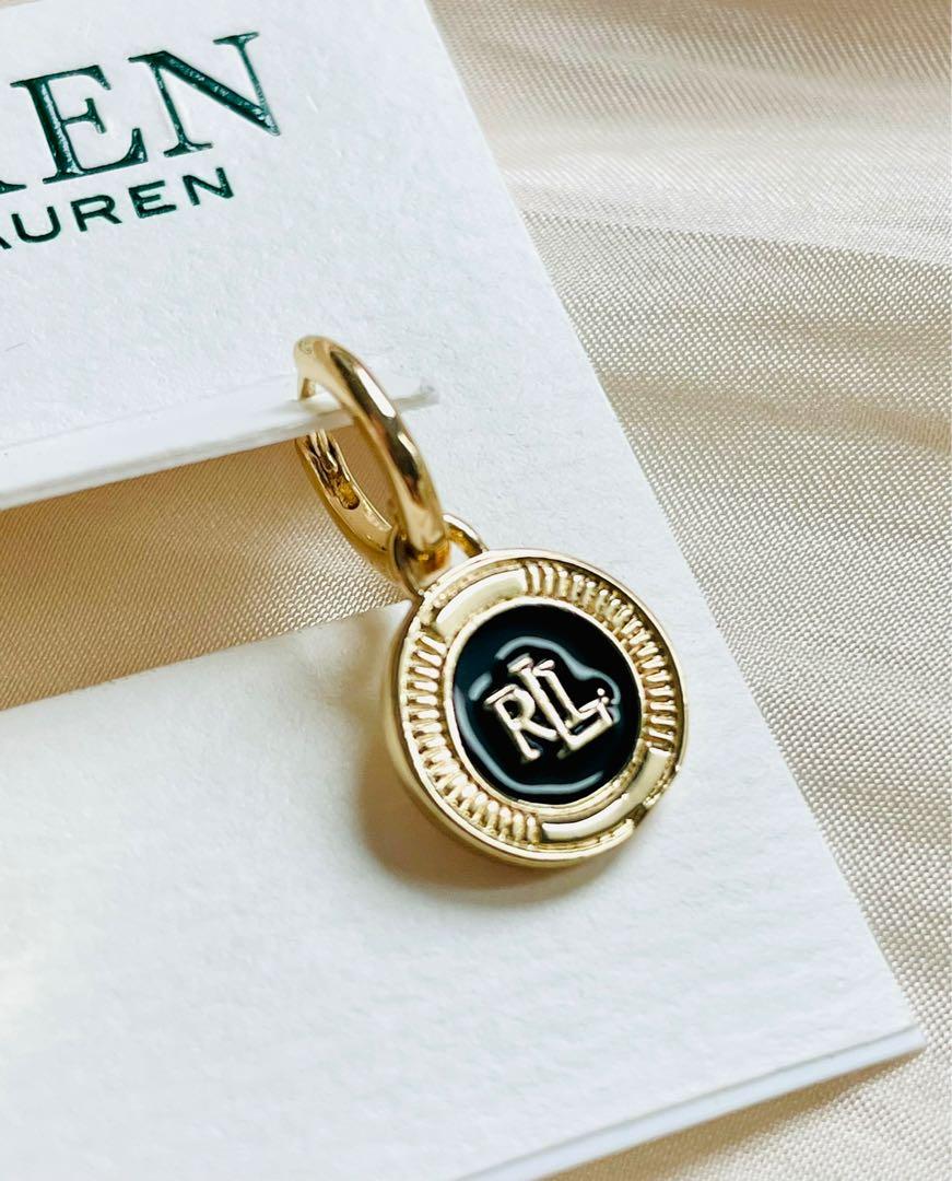 Lauren Ralph Lauren RLL Enamel Gold Tone Mini Earrings Women s