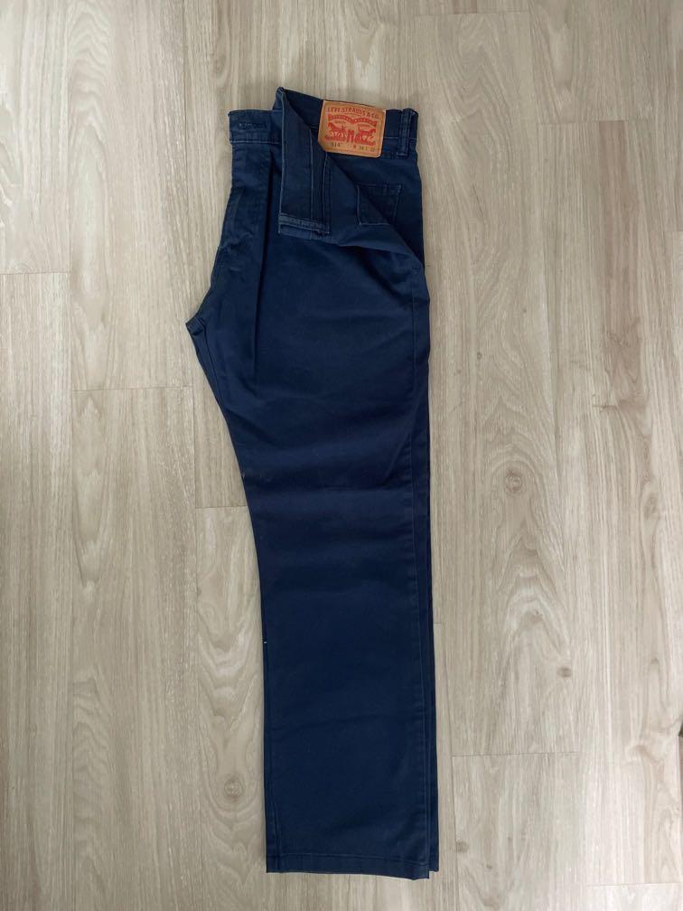 Levis Navy Chino Pants, Men's Fashion, Bottoms, Chinos on Carousell