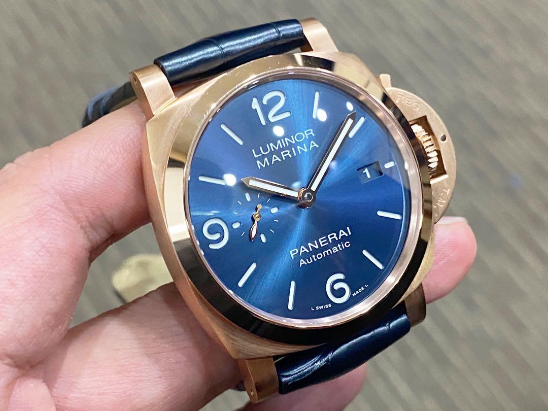 Like New May 21 Local Boutique Panerai Luminor Goldtech Sole Blu