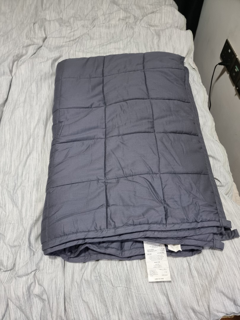 Linenspa Weighted Blanket for sleep and anxiety Furniture Home Living Bedding Towels on Carousell