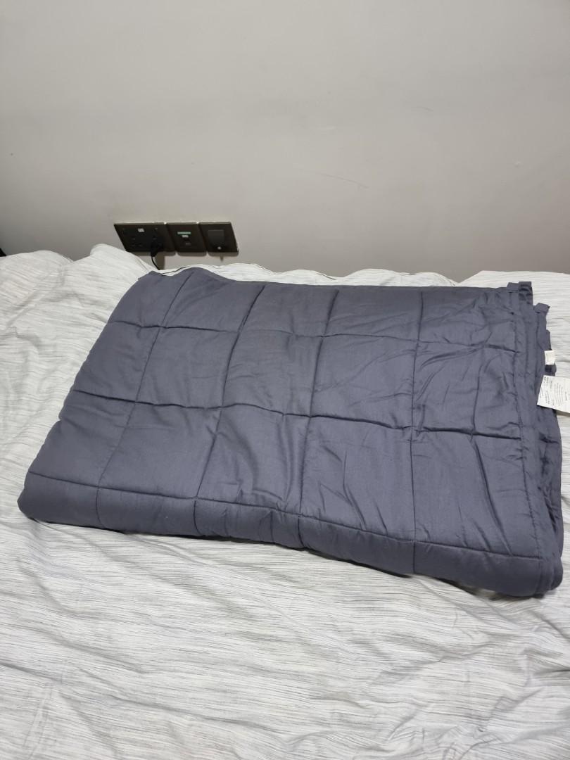 Linenspa Weighted Blanket for sleep and anxiety Furniture Home Living Bedding Towels on Carousell