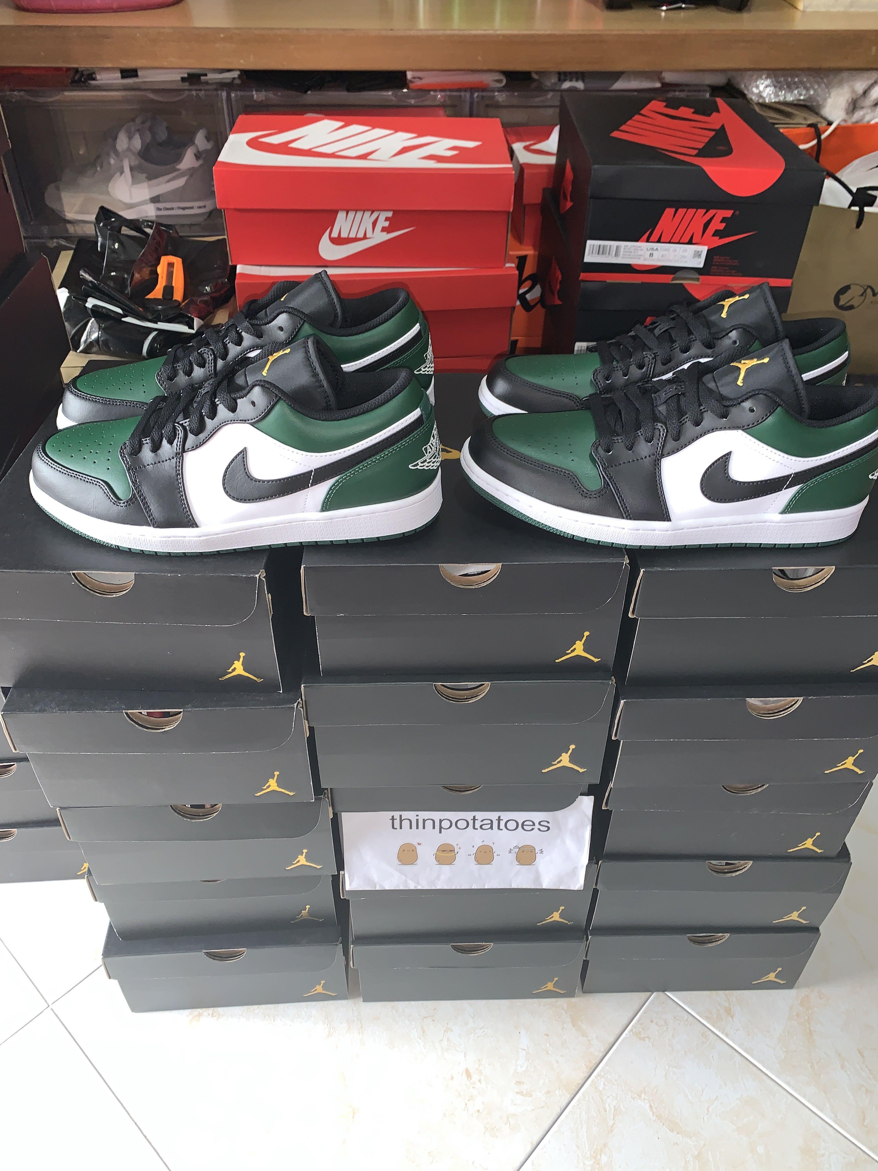 Buy Air Jordan 1 Low 'Green Toe' - 553558 371