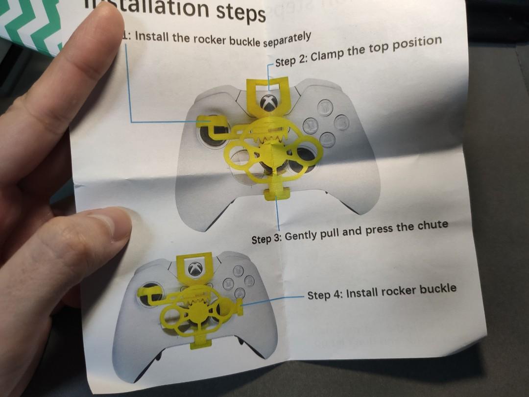 Mini 3d printed steering wheel for xbox controller, Video Gaming
