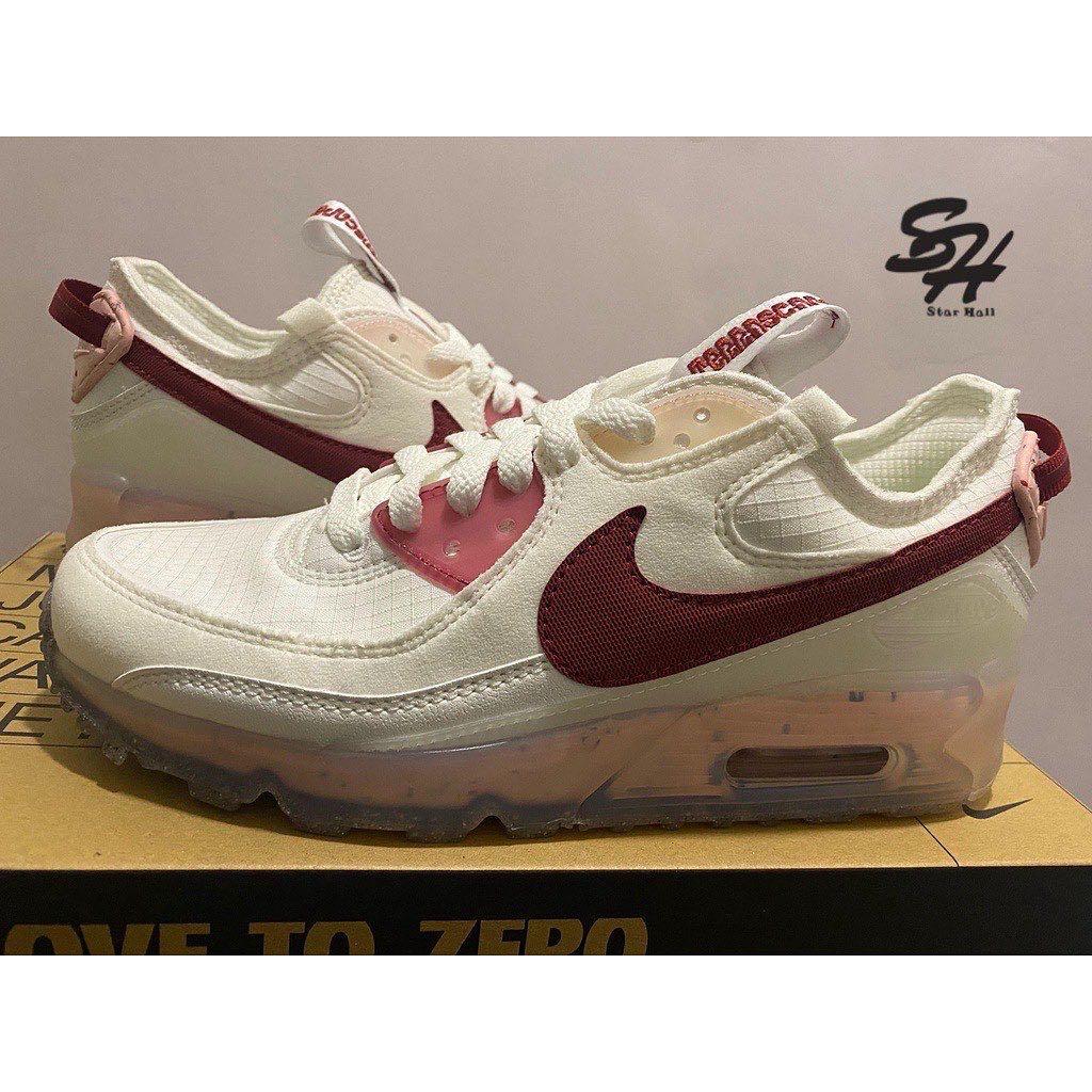 NIKE AIR MAX TERRASCAPE 90 米白紅氣墊DC9450-100, 他的時尚, 鞋類